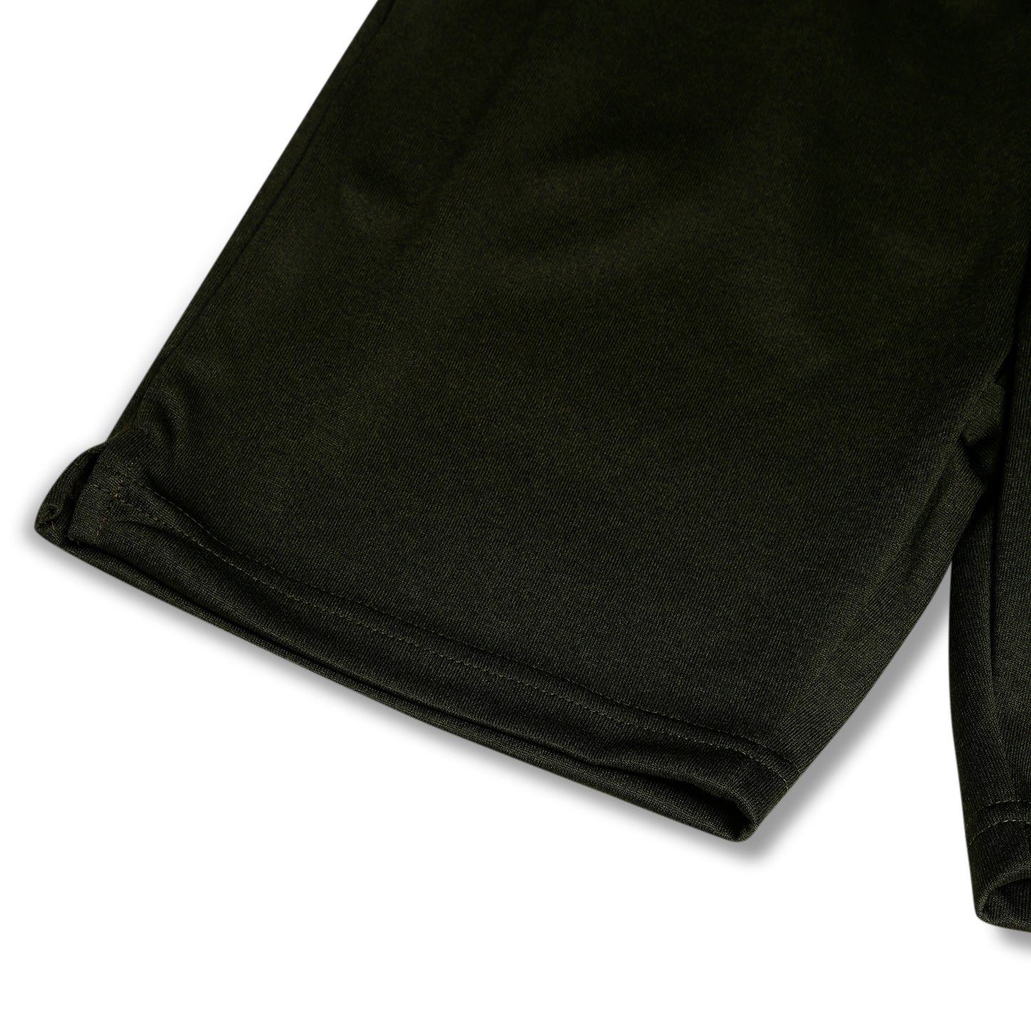 CHILINS Kids Dry Fit Sports Shorts | Dark green Activewear Shorts with Drawstring