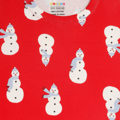 Boys Girls Christmas Special Round Neck Cotton Tshirt