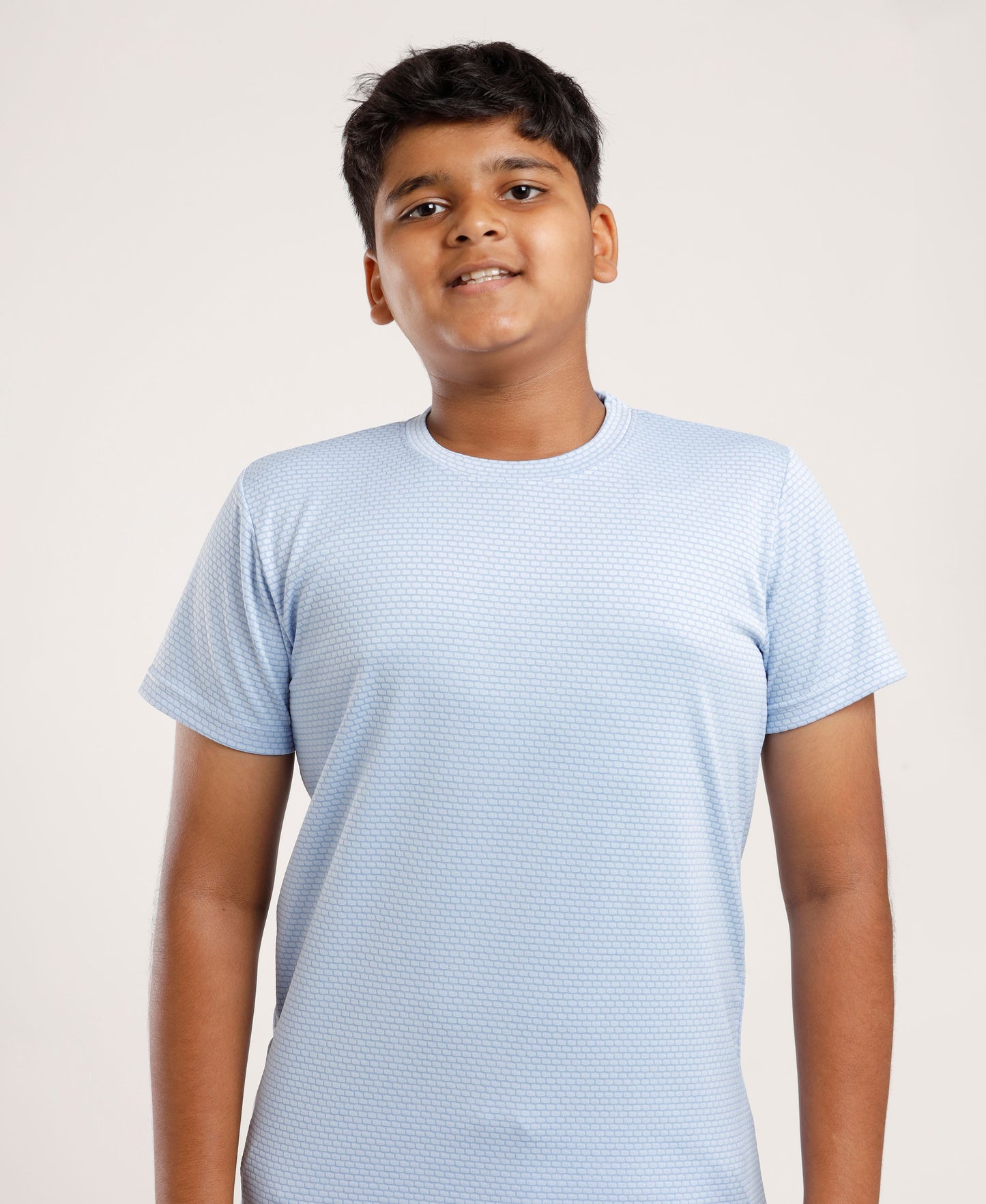 Boys' Light Blue Active Dry-Fit Sports T-Shirt