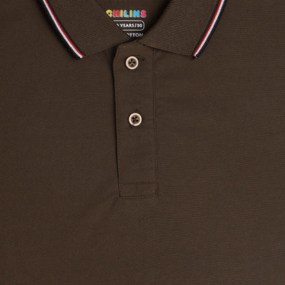 Boys Polo Solid Tshirt Polyester