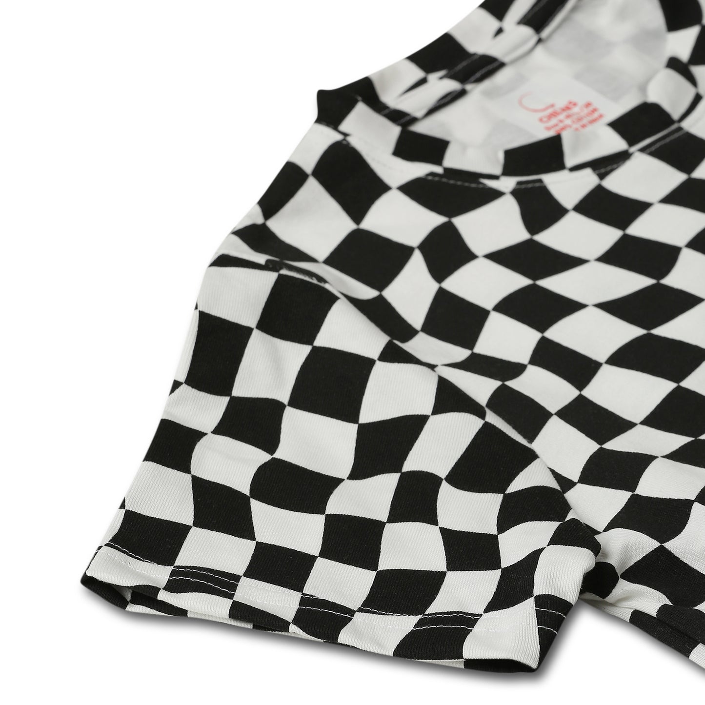 Kids Boy's Girls Regular Round Neck Cotton Fit T-Shirt White Black
