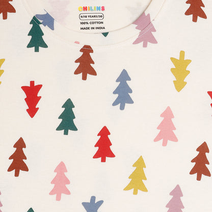 Boys Girls Christmas Special Round Neck Cotton Tshirt