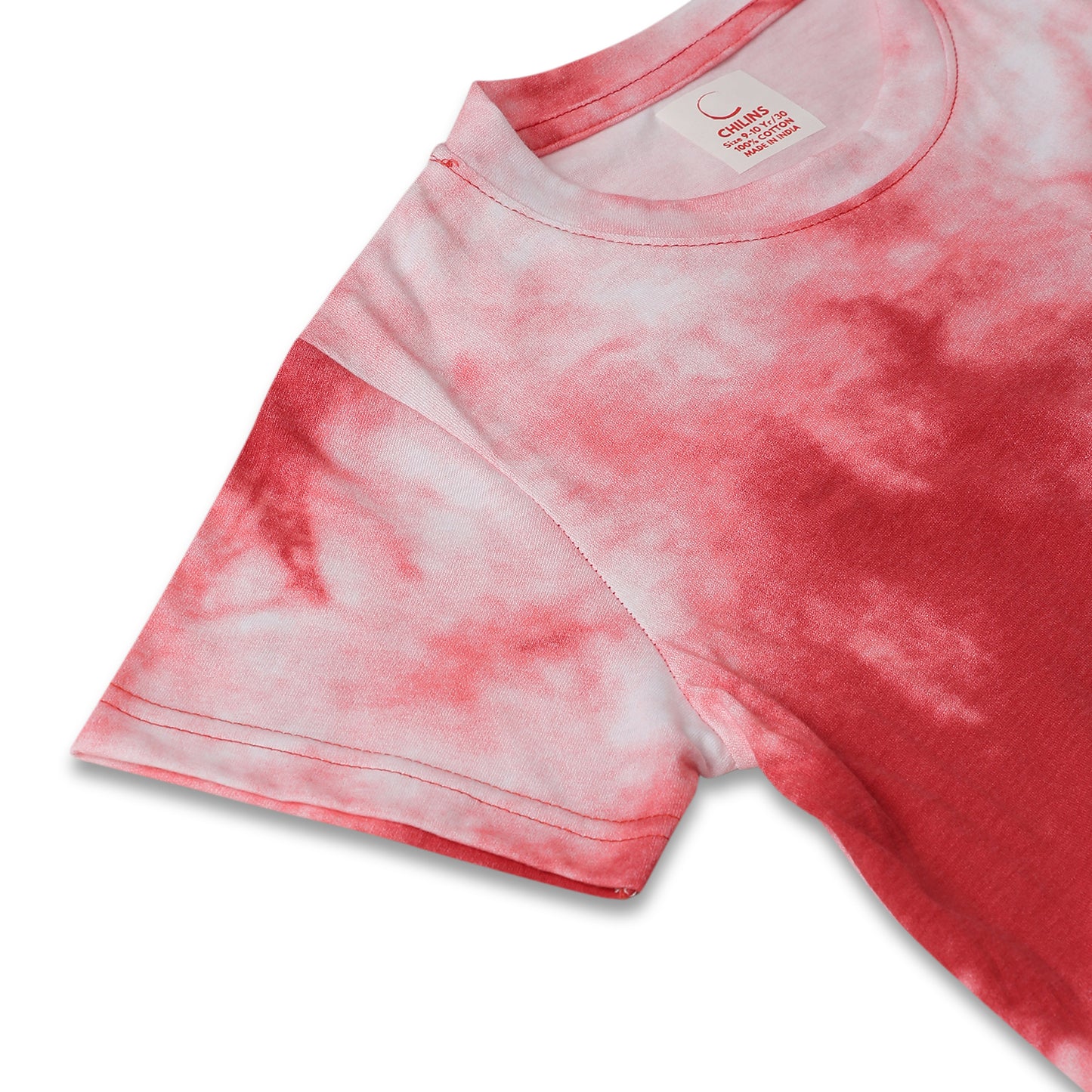 Kids Boy's Girls Regular Round Neck Cotton Fit T-Shirt Red