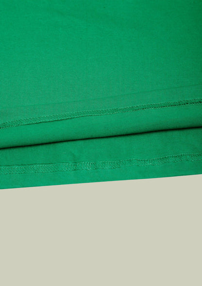 CHILINS Kids’ Green Cotton T‑Shirt – Soft Crew‑Neck Everyday Wear