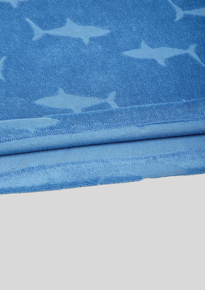 CHILINS Kids’ Blue Sleeveless Shark Print Dress – Fun & Comfortable Everyday Wear