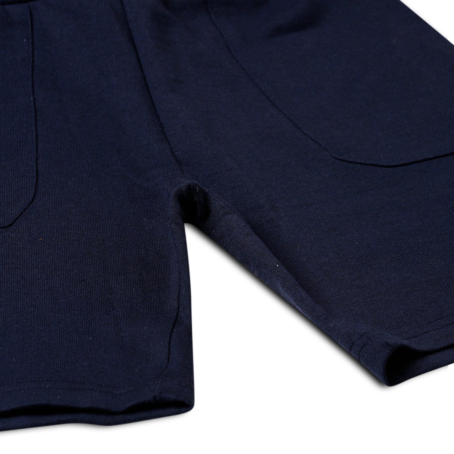 Boy's Cotton Bermuda Shorts with Trending Pocket Design – Blue