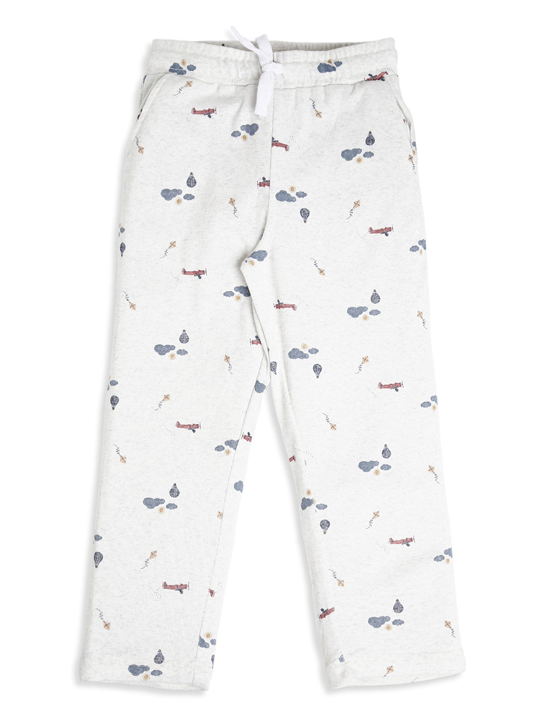 CHILINS Boys Airplane Print Night Suit Set | 100% Pure Cotton Full Sleeve Shirt & Pyjama