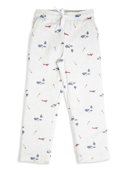 CHILINS Boys Airplane Print Night Suit Set | 100% Pure Cotton Full Sleeve Shirt & Pyjama