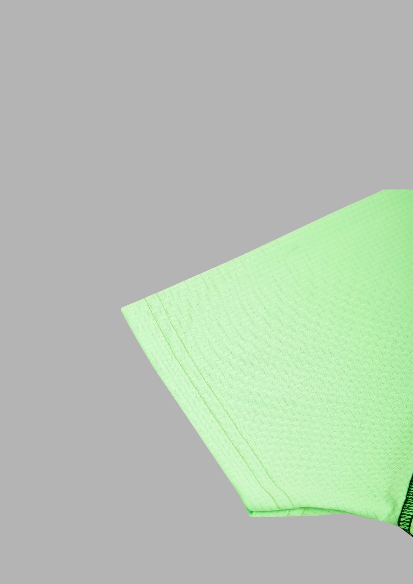 CHILINS Kids’ Neon Green Dry‑Fit Sports T‑Shirt – Activewear for Outdoor & School Sports