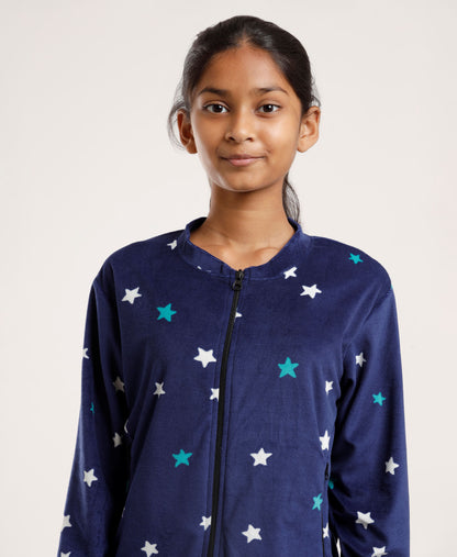 Girls Zip up Hoodie Soft Cute Sweatshirt Fuzzy Fleece Jacket with Pocket