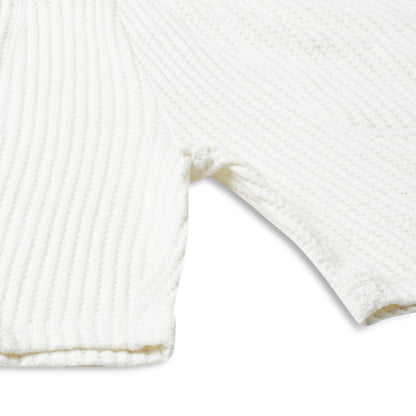 Boy's Cotton Bermuda Shorts with Trending Pocket Design – White