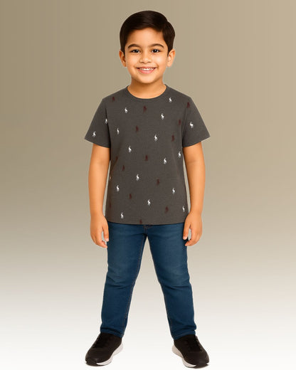 Kids Boy's Girls  Regular Fit T-Shirt