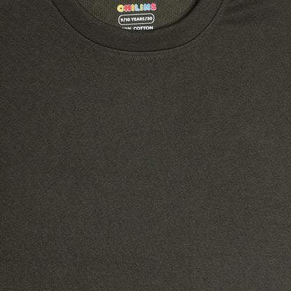 Kids Sports Wear Dryfit Active Wear Tshirt Grey