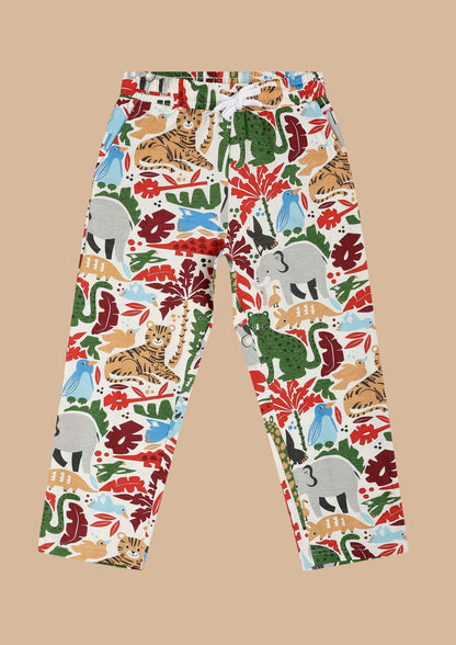 CHILINS Kids’ Animal Print Cotton Shirt & Shorts Set – 100% Pure Cotton Outdoor Wear