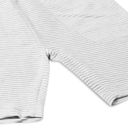 Boy's Cotton Bermuda Shorts with Trending Pocket Design – Grey White