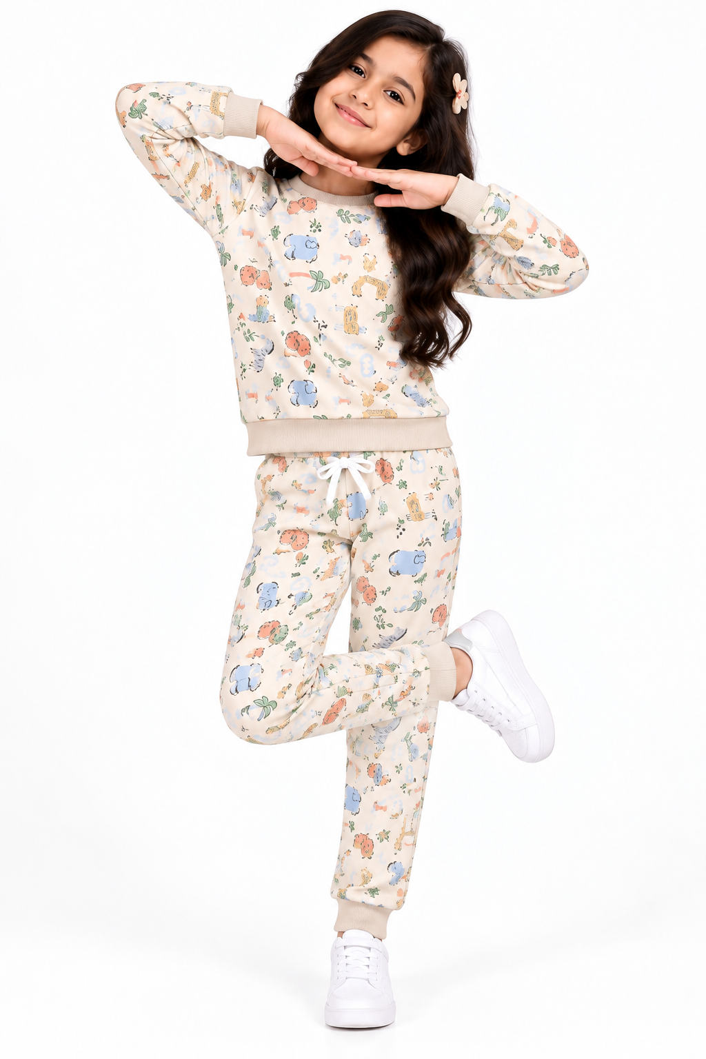 CHILINS Boys & Girls Cotton Printed Co-Ord Set