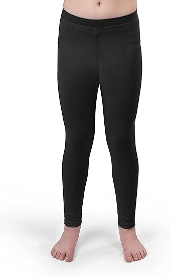 Lycra Cotton Legging for Girls - Black