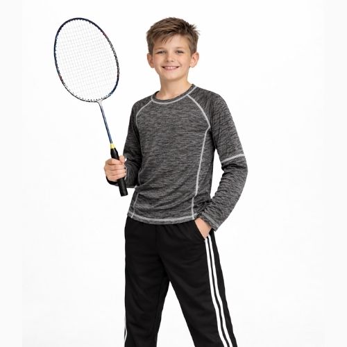 CHILINS Boys Activewear Dry Fit Full Sleeve Sports T-Shirt