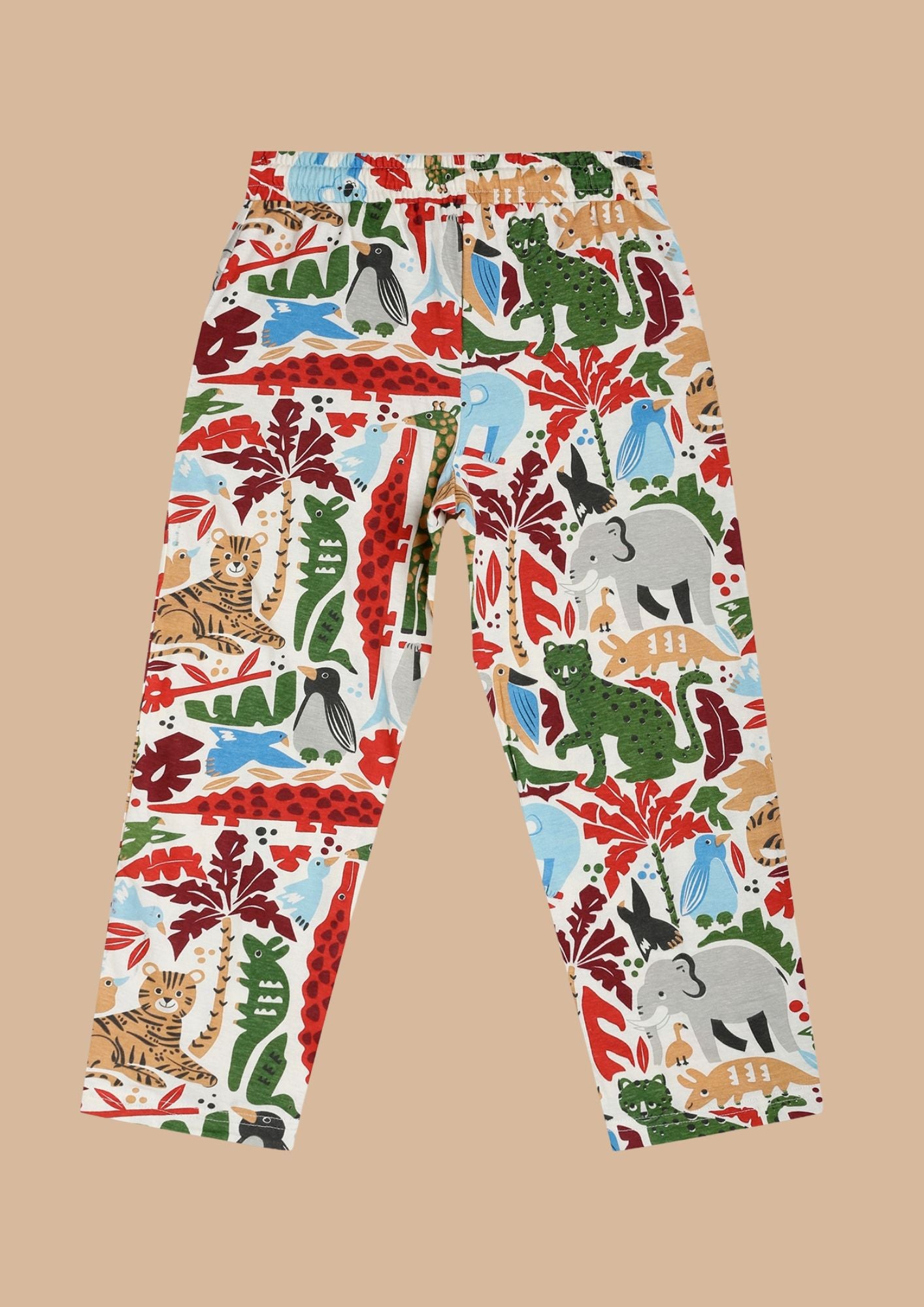 CHILINS Kids’ Animal Print Cotton Shirt & Shorts Set – 100% Pure Cotton Outdoor Wear