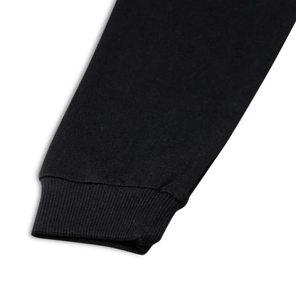 Boys Hooded & Round Neck Full Sleeves Sweatshirt – Black | CHILINS League Printed Sweatshirt