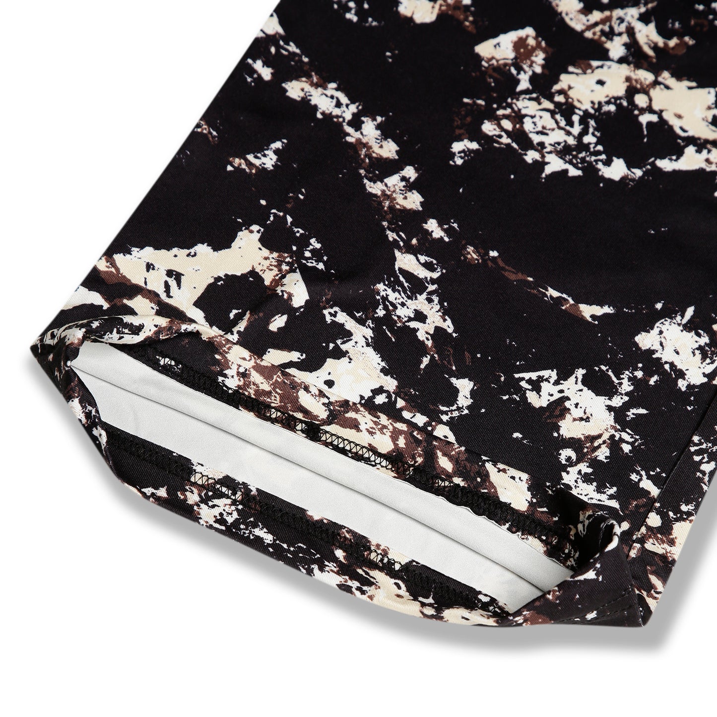 CHILINS Girls Printed Lycra Spun Palazzo | Black Abstract Print Wide Leg Pants