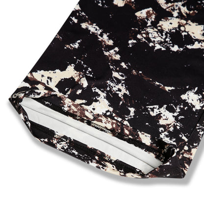 CHILINS Girls Printed Lycra Spun Palazzo | Black Abstract Print Wide Leg Pants