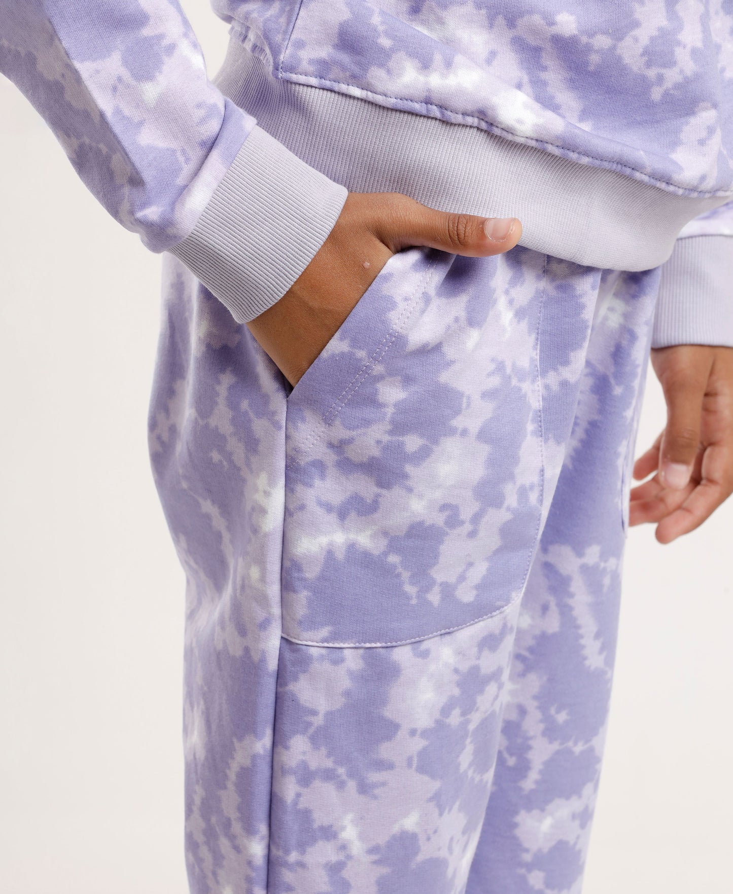 Girls’ Tie-Dye Clothing set |Sweatshirt & Jogger Co-Ord Set |Blue