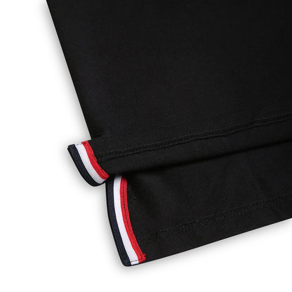 Chilins Kids Solid Polo Tshirt, Color - Black