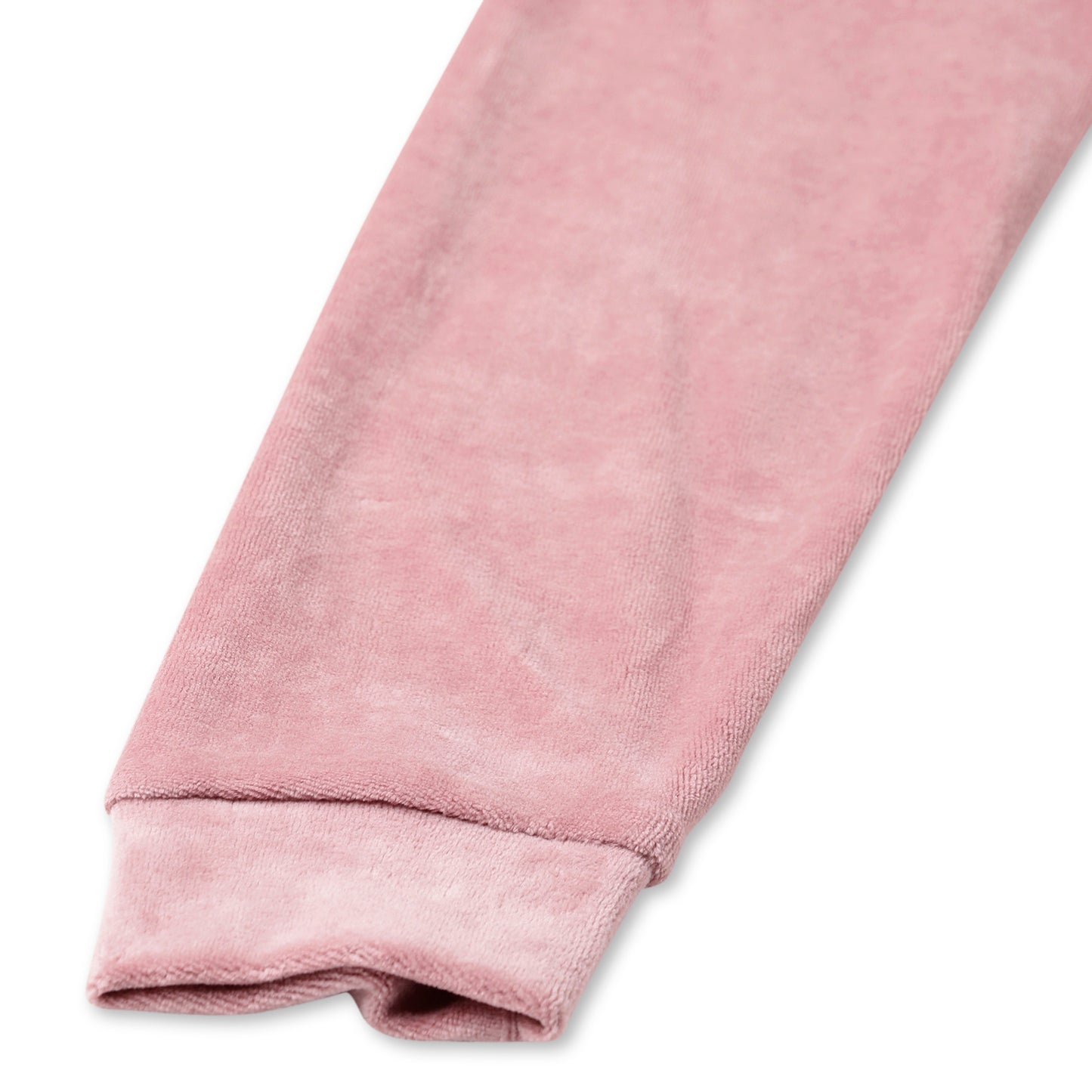 Girls Self Design Velvet Party Jacket with Zipper – Pink (Without Hood)