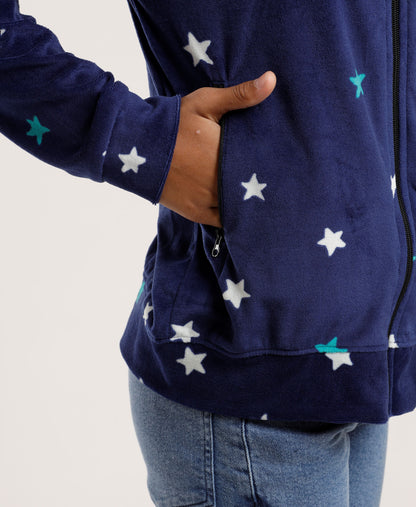 Girls Zip up Hoodie Soft Cute Sweatshirt Fuzzy Fleece Jacket with Pocket