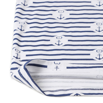 Boy Cotton Regular Fit Printed T-Shirt - Half Sleeve - Round Neck | White Arrow