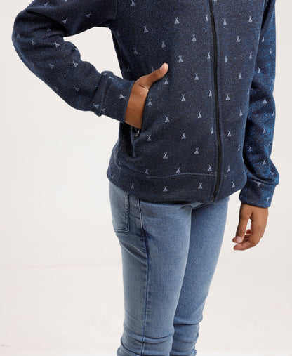 Girls Zip up Hoodie Soft Cute Sweatshirt Fuzzy Fleece Jacket with Pocket