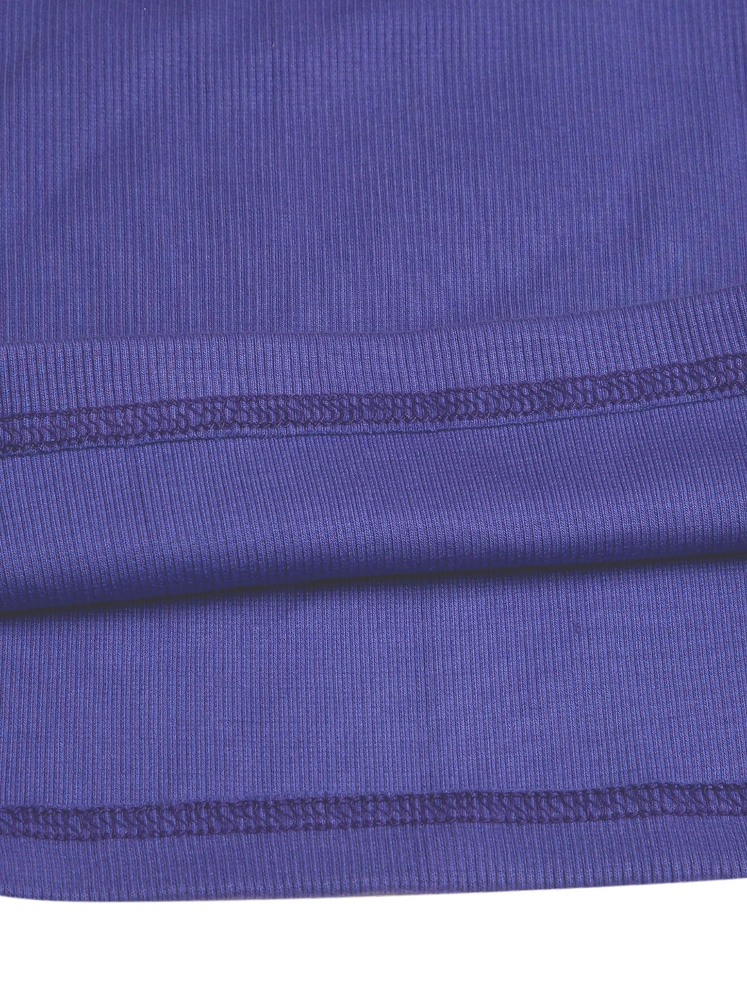 CHILINS Girls Purple Ribbed Cotton Crop Top  Stylish & Comfortable Kidswear