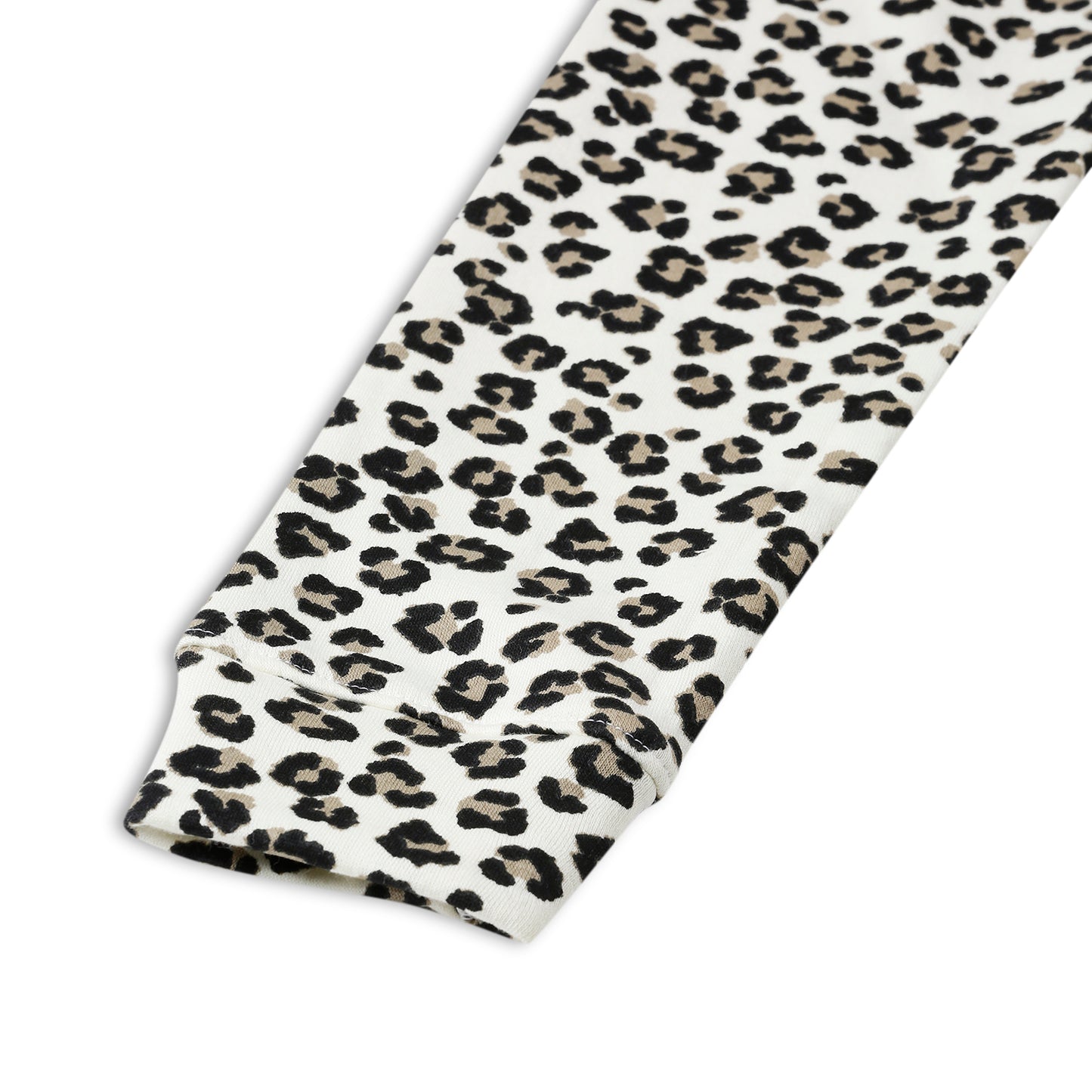 Girls Zipper Hooded Sweatshirt | Animal Print | Kangaroo Pockets | Regular Fit | White Black