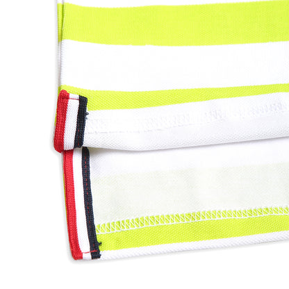 Chilins Kids Striped Polo Tshirt, Color - Green