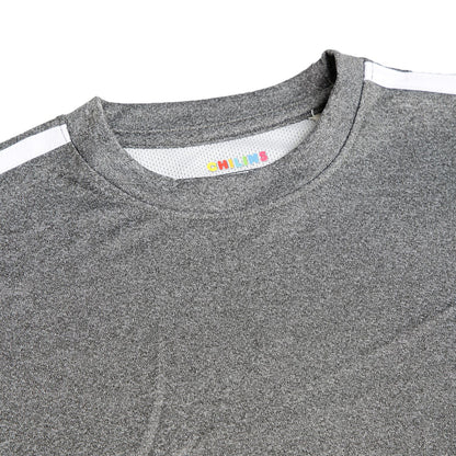 Kids Sports Wear Dryfit Active Wear Tshirt Grey