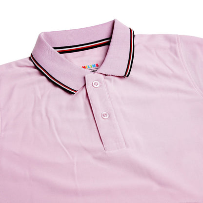 Boys Polo Solid Tshirt Polyester Lavender