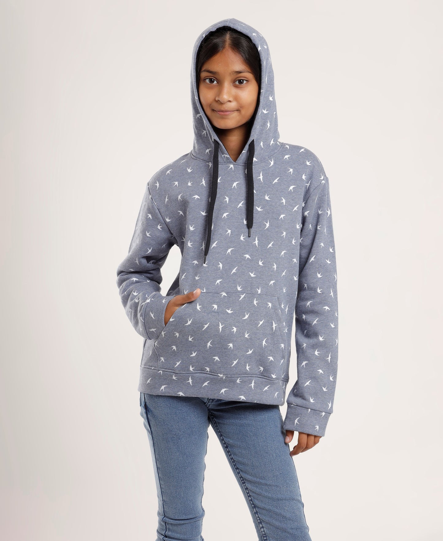 Printed Hoodie Sweatshirt for Girls Cotton Long Sleeve Winter Hoodie Graphic Trendy Fashion Wear