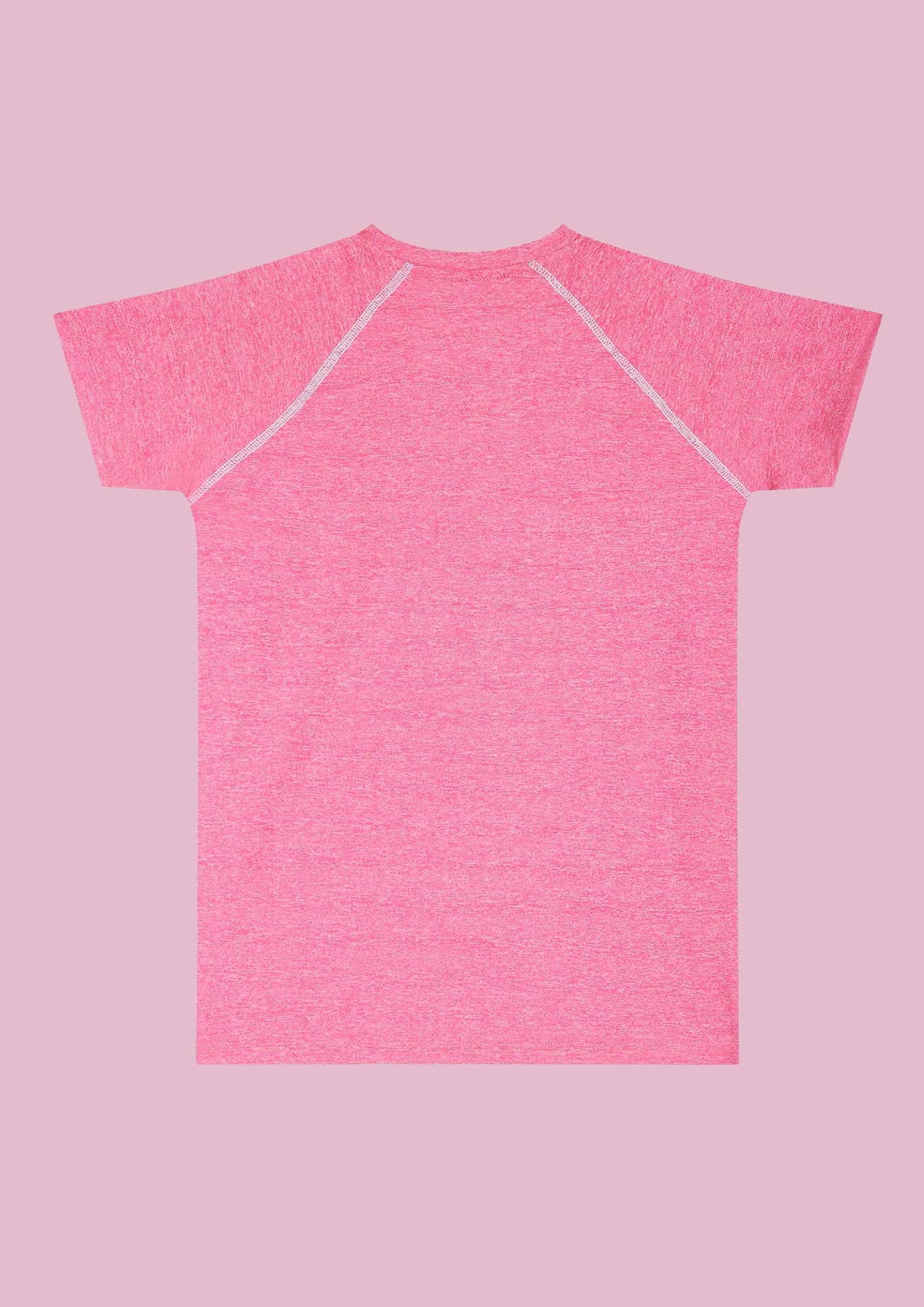 CHILINS Kids’ Pink Dry‑Fit Sports T‑Shirt – Activewear for School & Outdoor Sports