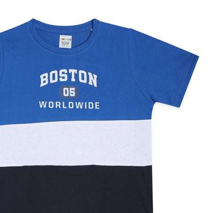 Boys Cotton Tshirt Pajama Set Knit Half Sleeves