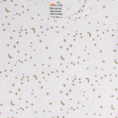 Kids Christmas Special Tshirt Pyjama Set Cotton