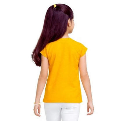 CHILINS Girls Solid Casual Top – Comfortable Everyday Wear