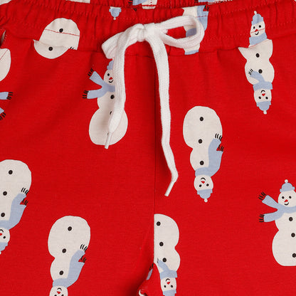 Kids Christmas Special Tshirt Pyjama Set Cotton