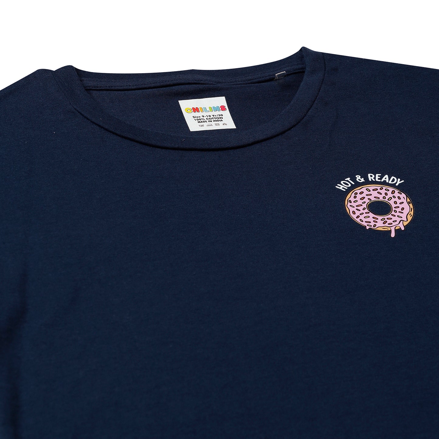 Sleepwear Set | Tshirt Pyjama Pant Set | Nightsuit Set | Girls Cotton Fabric Blue Donut