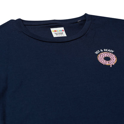 Sleepwear Set | Tshirt Pyjama Pant Set | Nightsuit Set | Girls Cotton Fabric Blue Donut