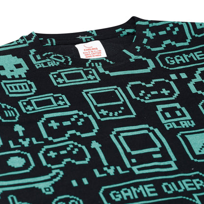 Sleepwear Set | Tshirt Pyjama Pant Set | Nightsuit Set | Boys & Girls Cotton Fabric Black