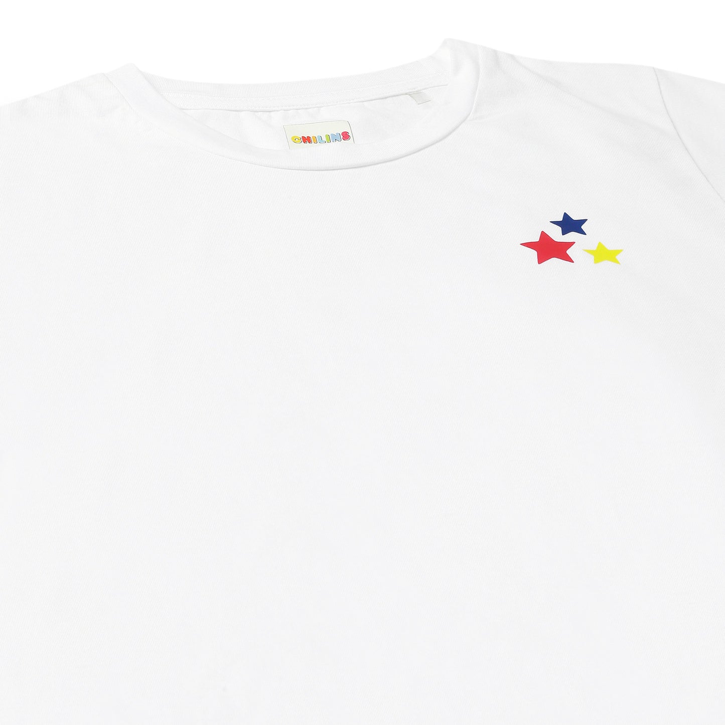 Sleepwear Set | Tshirt Pyjama Pant Set | Nightsuit Set | Girls Cotton Fabric White Star