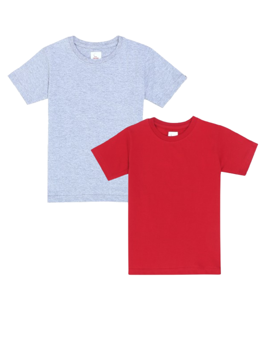 Kids Round Neck T-Shirt Half Sleeves 100% Cotton Plain Solid Color Tshirt