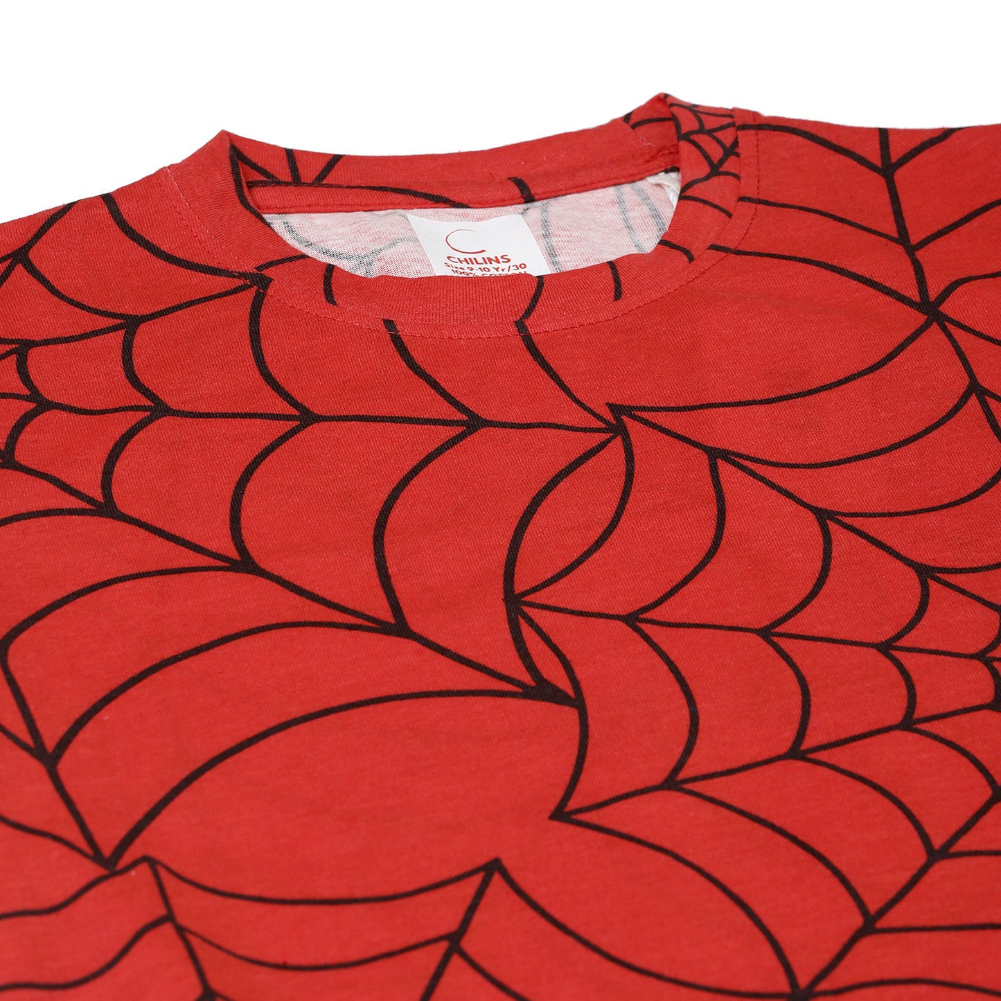 Sleepwear Set | Tshirt Pyjama Pant Set | Nightsuit Set | Boys & Girls Cotton Fabric Red Spider