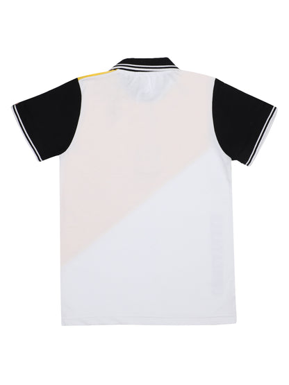 Chilins Boys Polo Tshirt, Color- Yellow & White